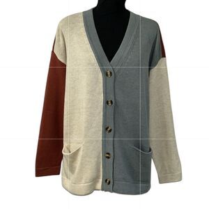Knot sisters Color Block Oversized
Cardigan(Size XSmall)